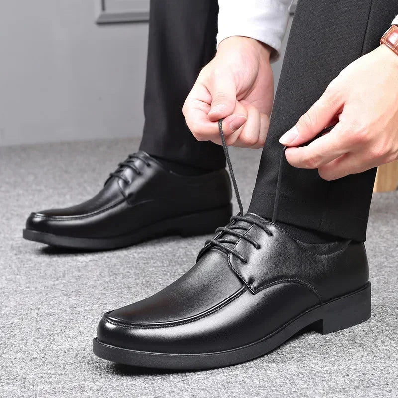 Mens Dress Shoes Men's Formal Original Leather Italian Skin Shoes for Men Elegant Casual Business Luxury Social Male Shoe - Evallys.com
