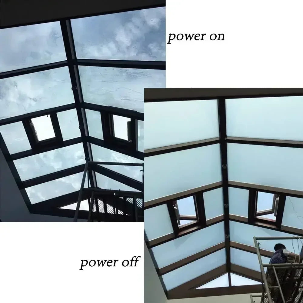 PDLC Smart Glass Window Film Electrochromic Tint Film with Remote Customized Size Switchable Glass Film - Evallys.com