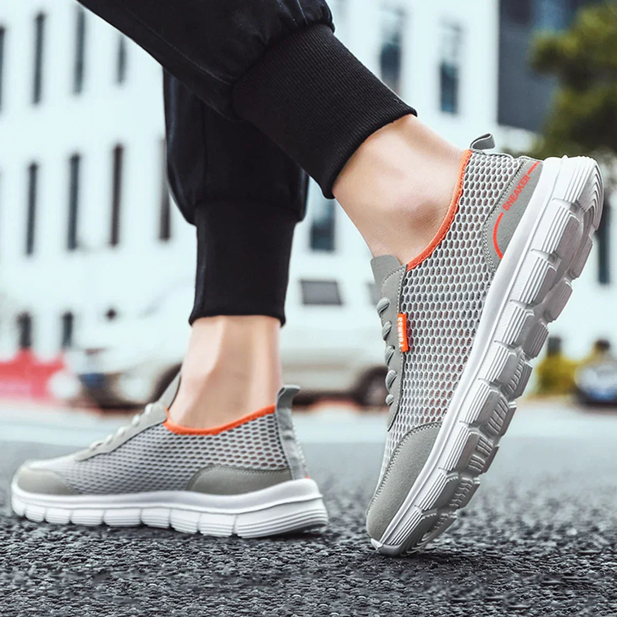 Men’s Summer Mesh Running Shoes – Lightweight Breathable Sneakers - Evallys.com