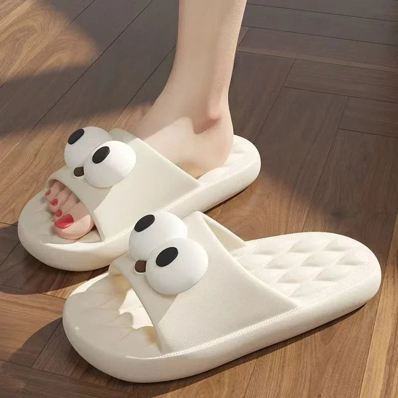 Unisex Summer Slide Sandals – Thick Sole, Non-Slip, Stylish & Soft - Evallys.com