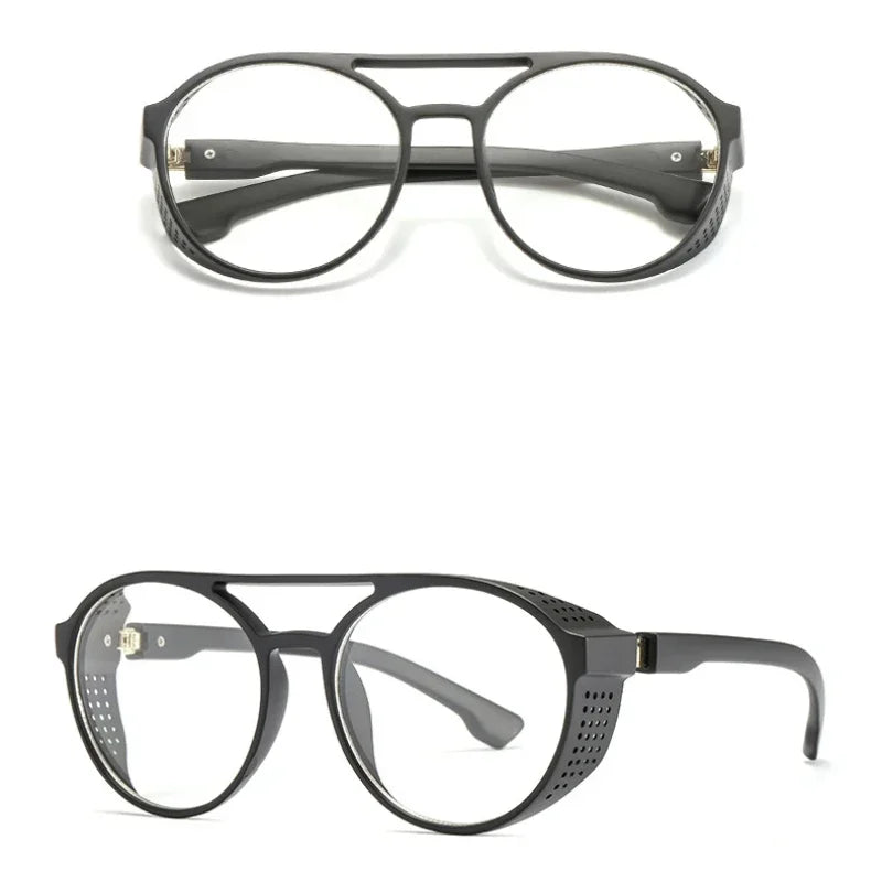 Men Fashion Round punk Sunglasses Women/Men 2022 Vintage Round Sun Glasses High Quality Brand Designer Sunglass de sol UV400 - Evallys.com