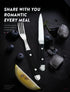 4/6/8p Beef Steak Knife And Fork Set Stainless Steel Highly Polished Handles High Quality Home Hotel Steak Restaurant Tableware