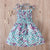 Children Girl Dress Summer Elegant Sling Princess Dresses Flower Print Kids Beach Sundress Casual Cotton Baby Girl Clothing - Evallys.com