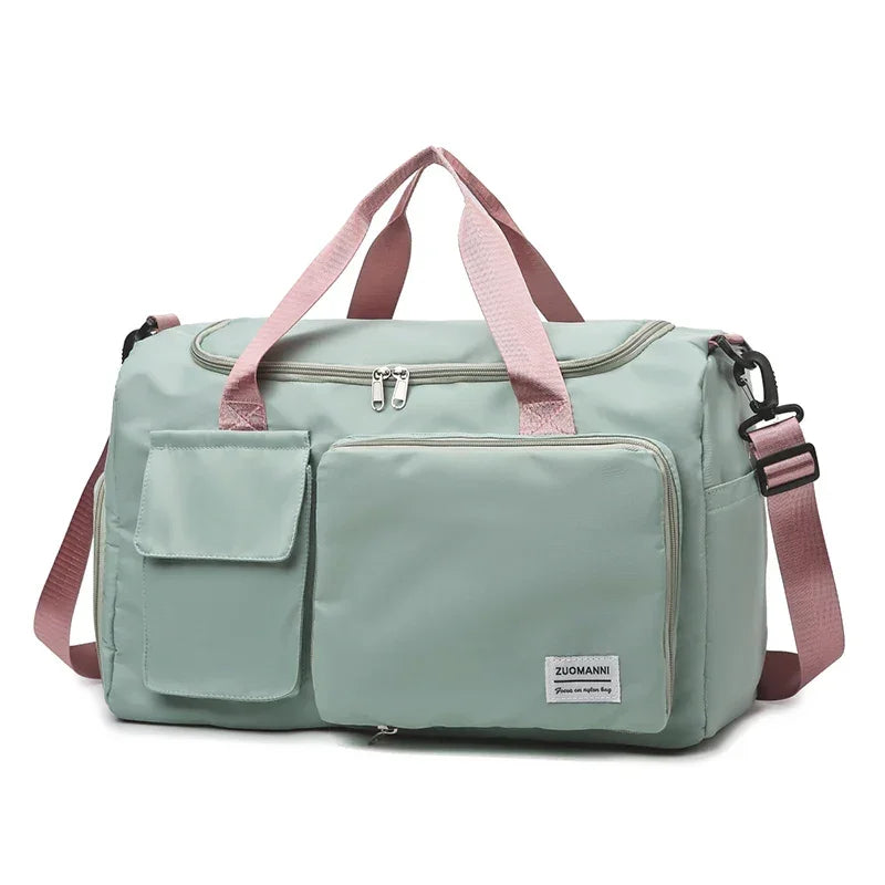 UNIXINU Carry On Travel Bag Large Capacity Weekender Overnight Duffle Bags with Shoe Compartment Sports Fitness Bags for Women - Evallys.com