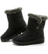Women's Boots 2024 Trend Winter Shoes For Woman Winter Boots Ankle Low Heels Botas Mujer Waterproof Snow Boots With Fur Shoes - Evallys.com