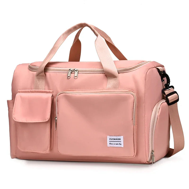 UNIXINU Carry On Travel Bag Large Capacity Weekender Overnight Duffle Bags with Shoe Compartment Sports Fitness Bags for Women - Evallys.com