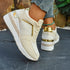 Women’s Rhinestone Sneakers – Fashion Lace-Up, Thick Sole & Non-Slip - Evallys.com