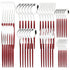 48pcs Black Gold Cutlery Set Knife Fork Coffee Spoon Dinnerware Stainless Steel Tableware Flatware Western Kitchen Silverware