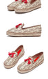 Women’s Vacation Flat Shoes – Comfortable Hemp Sole Non-Slip Walking Flats - Evallys.com