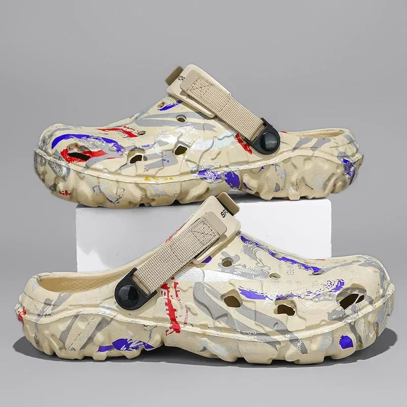 Men’s Plus Size Garden Clogs – Outdoor Beach Sandals & Water Shoes - Evallys.com