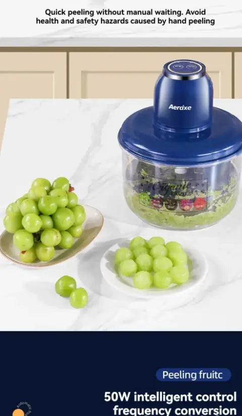 Automatic Fruit Peeler Machine Wireless Portable  Grape/Apple/ Garlic/plum/Peach Peeler for Home, Fast & Easy Kitchen Gadget