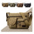 Men’s Canvas Messenger Bag – Multi-Pocket Travel Shoulder Satchel - Evallys.com