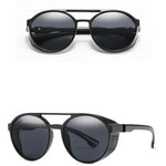Men Fashion Round punk Sunglasses Women/Men 2022 Vintage Round Sun Glasses High Quality Brand Designer Sunglass de sol UV400 - Evallys.com