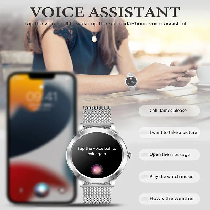 Smart Watch For women - Advanced Fitness Tracker with Wireless Call, Music Time Display, Step Counting, Calories Burned - Evallys.com