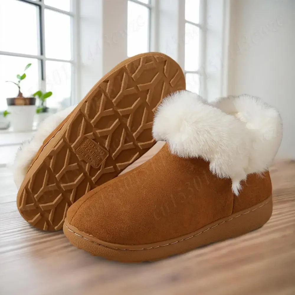 2024 New Women Snow Boots Casual Plush Warm Classic Thickened Cotton Shoes Classic Winter Thick-soled Women's Ankle Boots - Evallys.com