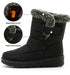 Women's Boots 2024 Trend Winter Shoes For Woman Winter Boots Ankle Low Heels Botas Mujer Waterproof Snow Boots With Fur Shoes - Evallys.com