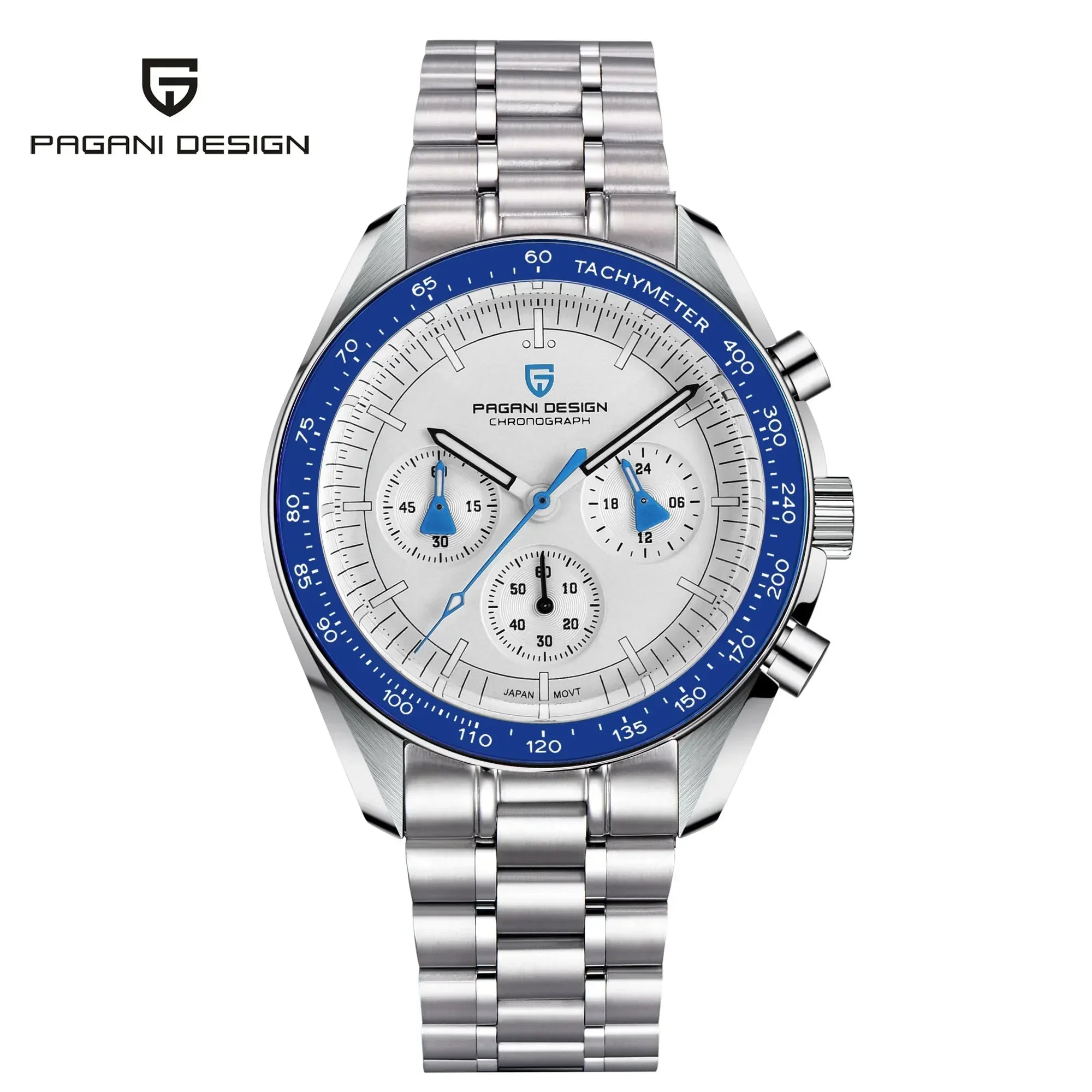 PAGANI DESIGN 2024 New Men's Watches Top Luxury Quartz Watch For Men Auto Date Speed Chronograph AR Sapphire Mirror Wrist watch - Evallys.com