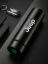 Car 500ml Intelligent Temperature Display Insulating Cup For Jeep Cherokee XJ SRT Renegade Compass Wrangler Patriot Trail Hawk