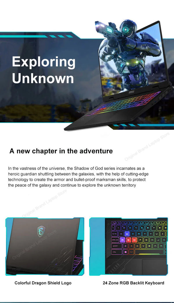 2024 MSI Crosshair 16 HX Laptop 16 Inch 2.5K QHD 240Hz IPS Screen Netbook i7-14700HX 16GB 1TB RTX4060 Notebook Gaming Computer - Evallys.com # #