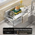 Stainless steel sponge rack sink drain rack Multifunctional countertop rag storage rack Sponge storage rack kitchen supplies