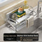 Stainless steel sponge rack sink drain rack Multifunctional countertop rag storage rack Sponge storage rack kitchen supplies