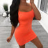 Summer Spaghetti Strap Bodycon Mini Dress – Sexy Clubwear 2025 - Evallys.com