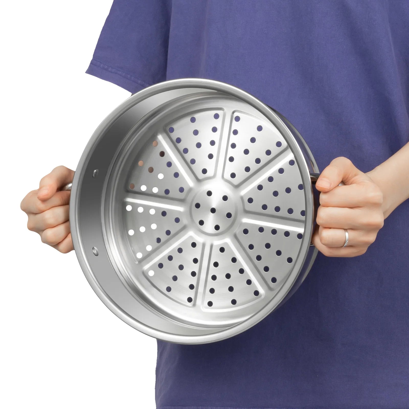 26CM 5 Tier Stainless Steel Steam Cooker Steamer Food Vegetable Pot Kitchen