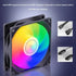 DC12V PC Cooling Fan RGB 9 Leaves Design Computer Case Fan 5v3 pin 4pin Computer Case Air Cooling Argb Technology Efficient Heat - Evallys.com
