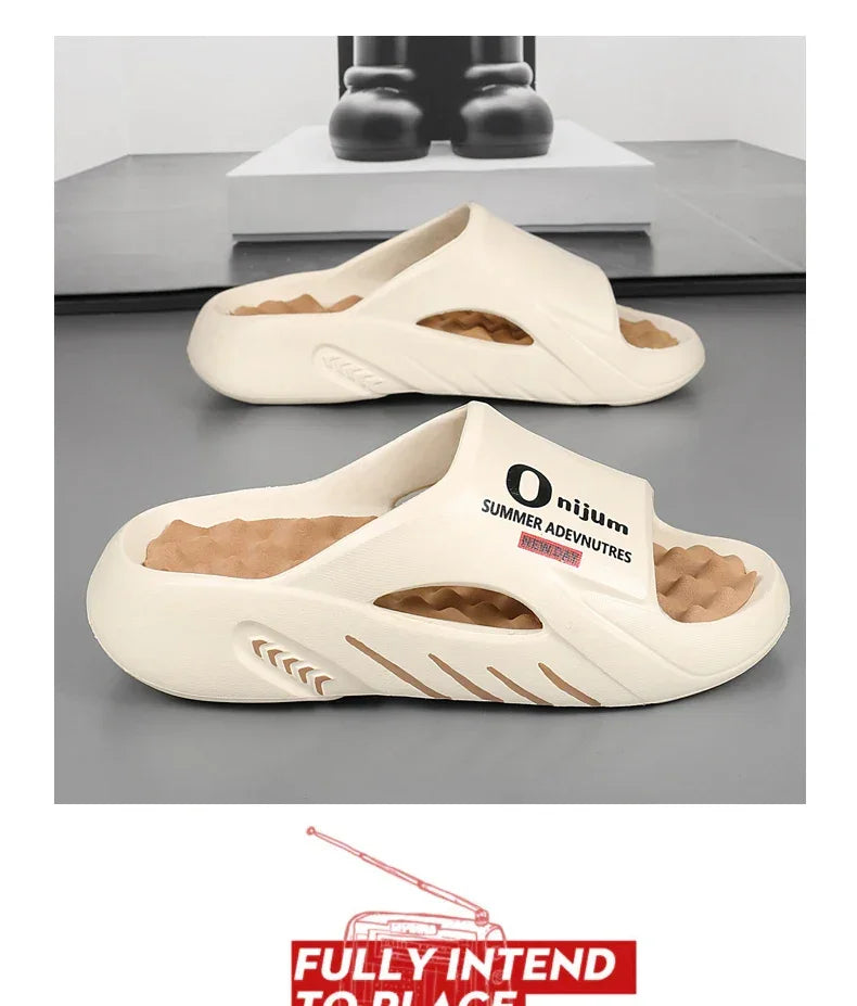 2024 Men’s Massage Slippers – Comfortable EVA Slides for Indoor & Outdoor - Evallys.com