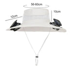 Solar Powered UV Protection Hat – Fan Cooling Wide Brim Cap - Evallys.com