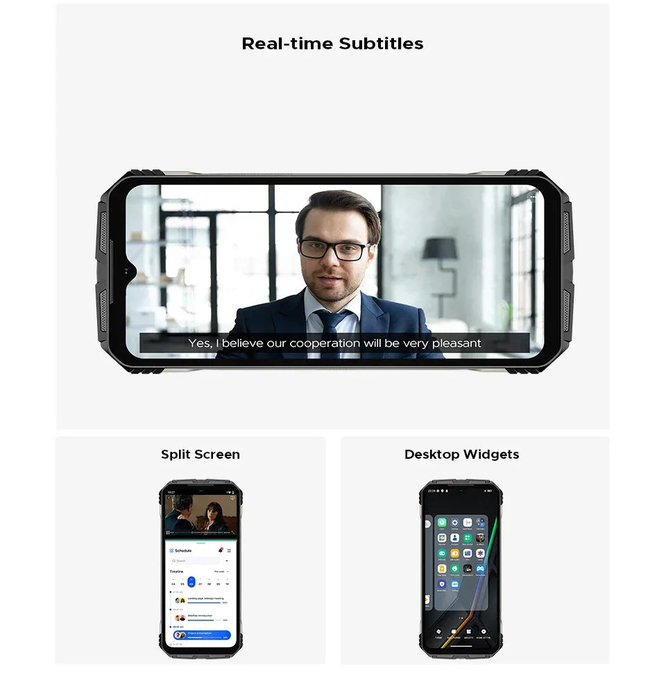 World Premiere DOOGEE V Max S 5G Rugged Phone Dual Camping Lights 22000mAh Battery 24GB(8+16) 256GB 108MP AI Camera Smartphone - Evallys.com