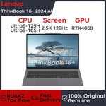 Lenovo Laptop Thinkbook 16+ 2024 AI 16" 2.5K 120Hz Intel Core Ultra5/Ultra9 32GB DDR5 1TB/2TB SSD Dolby Atoms 85Wh Notebook PC - Evallys.com
