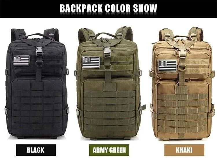 30/50L Tactical Backpack – Outdoor Hiking, Hunting & Survival Gear Bag - Evallys.com