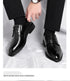 3/6/8 CM Elevator Shoes Men Dress Shoes Black Soft Leather Men Heighten Formal Shoes Casual Business Men Oxfords Suit Shoes - Evallys.com
