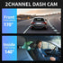 WIFI Dual Camera Dash Cam 1080P with IR Night Vision Loop Recording Wide Angle Car DVR for Front and Inside - Evallys.com