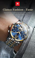 OLEVS Men's Watches Automatic Mechanical Business Wristwatch Waterproof Stainless Steel Strap Watch for Man Skeleton Calendar - Evallys.com