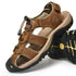 Men’s Genuine Leather Summer Sandals – Casual Outdoor Beach Shoes - Evallys.com
