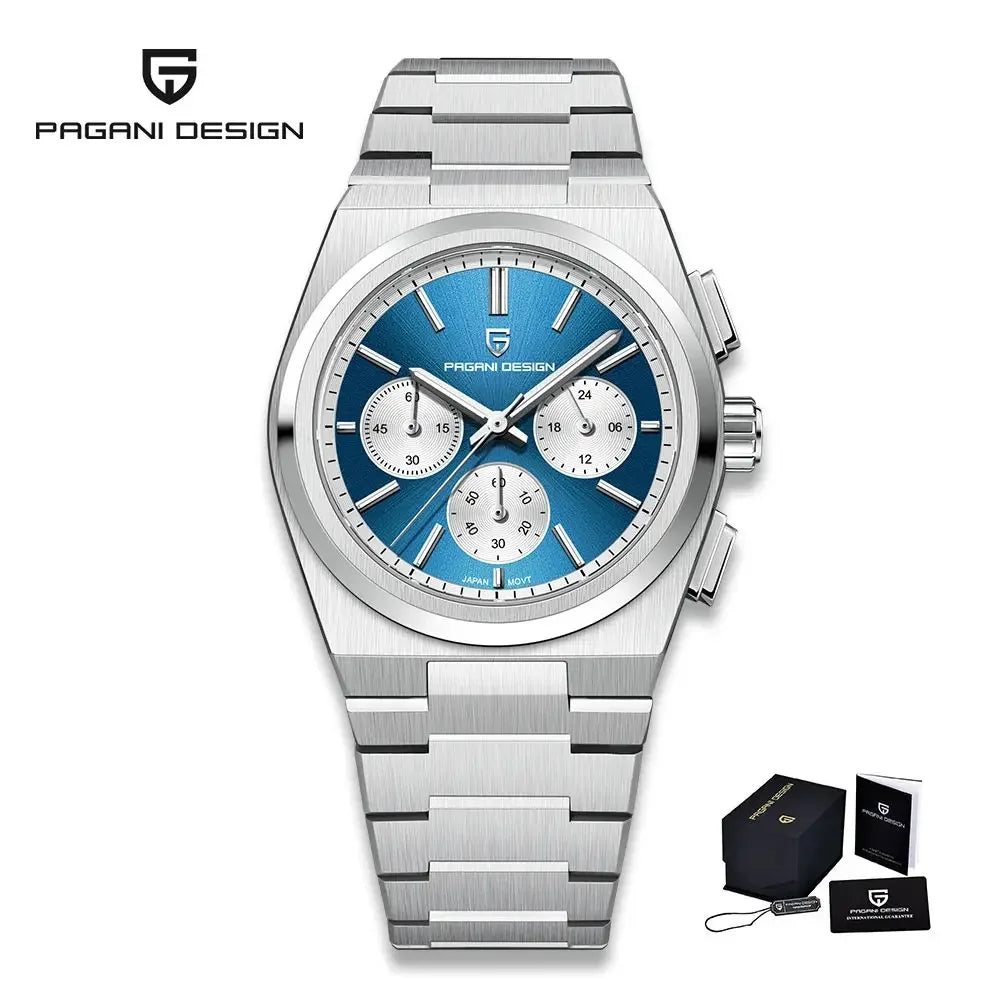 PAGANI DESIGN 2024 New Men Watches Quartz Business Watches VK63 Mens Clock Top Brand Luxury Watch Men Chronograph Watch for Men - Evallys.com