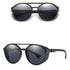 Men Fashion Round punk Sunglasses Women/Men 2022 Vintage Round Sun Glasses High Quality Brand Designer Sunglass de sol UV400 - Evallys.com