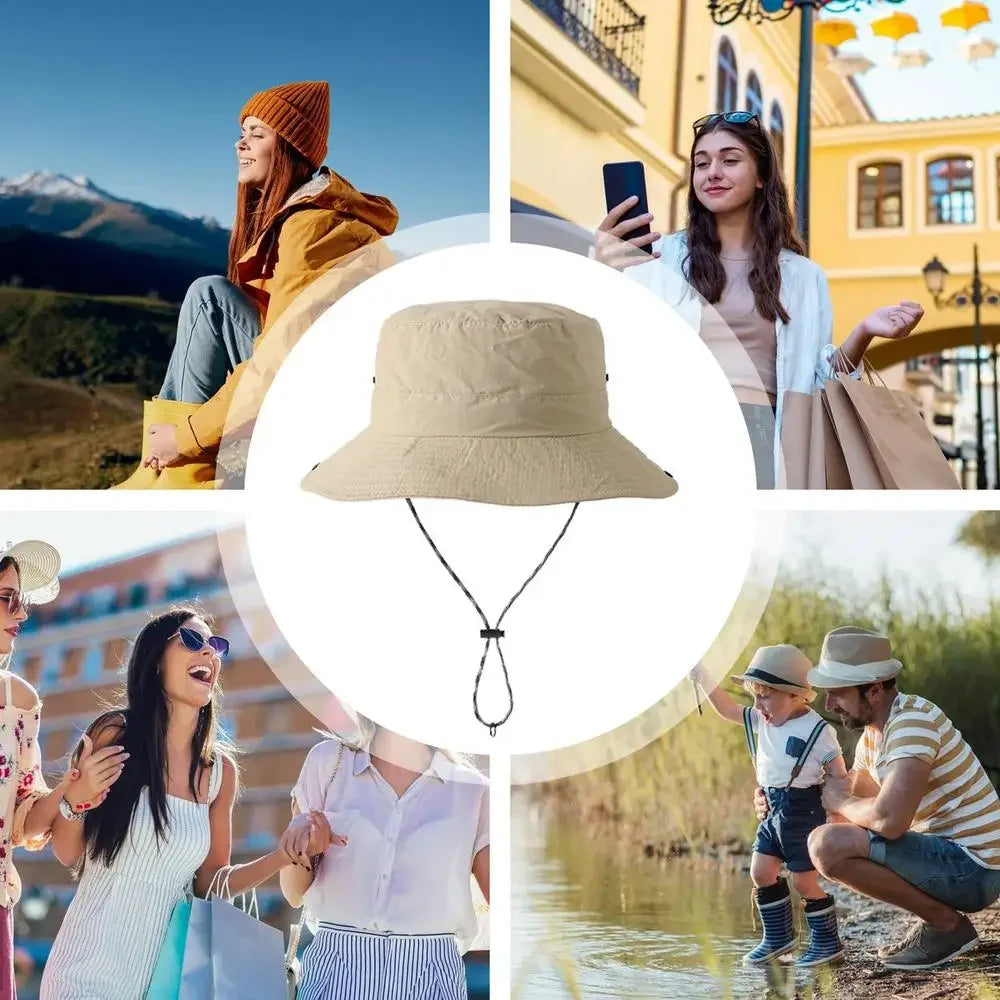 Men’s UV Protection Folding Bucket Hat – Waterproof Outdoor Sun Hat - Evallys.com