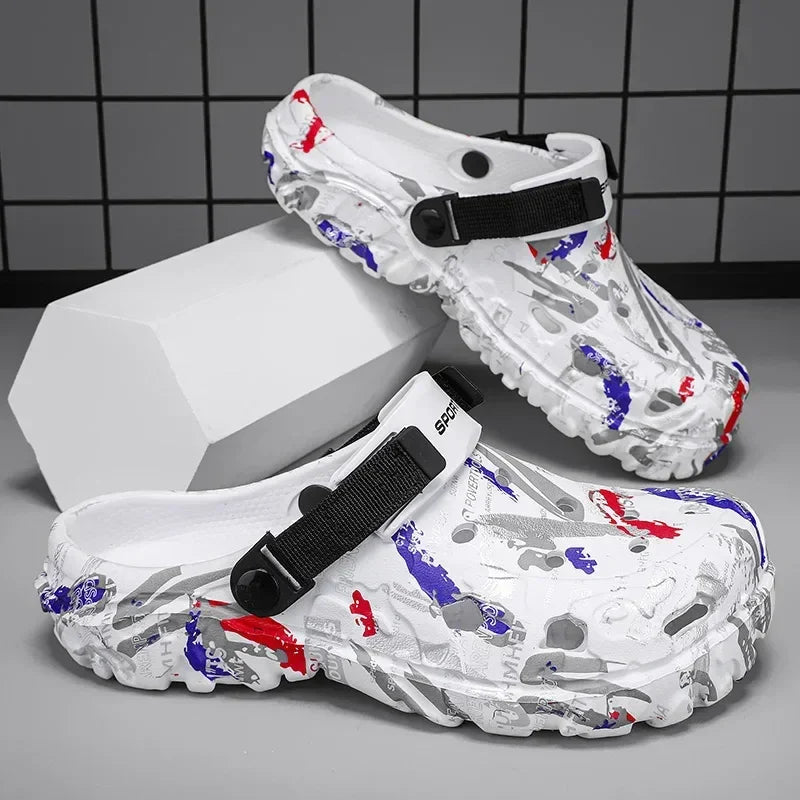Men’s Plus Size Garden Clogs – Outdoor Beach Sandals & Water Shoes - Evallys.com