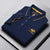 Men's Business Casual Short Sleeved Embroidered Solid Color Polo Shirt Fashionable Breathable Comfortable Summer Versatile Top - Evallys.com