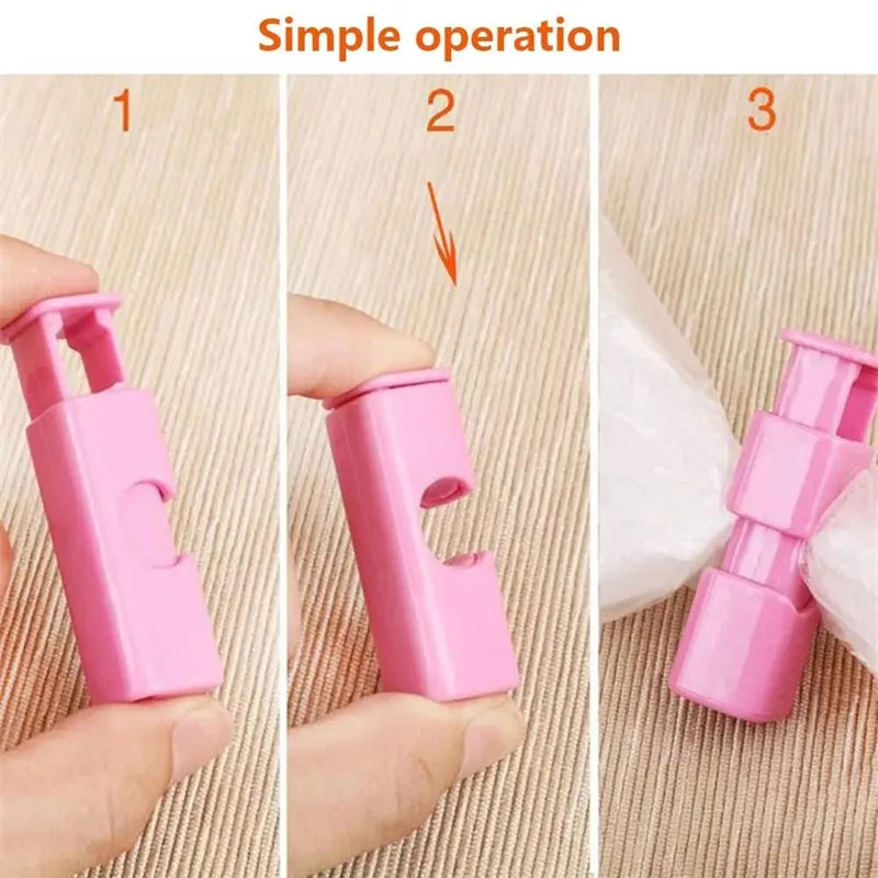 Food Sealing Bag Clip Reusable Fresh Food Storage Tools Plastic Sealer Clamp Snack Bread Seal Bag Home Kitchen Storage Clips