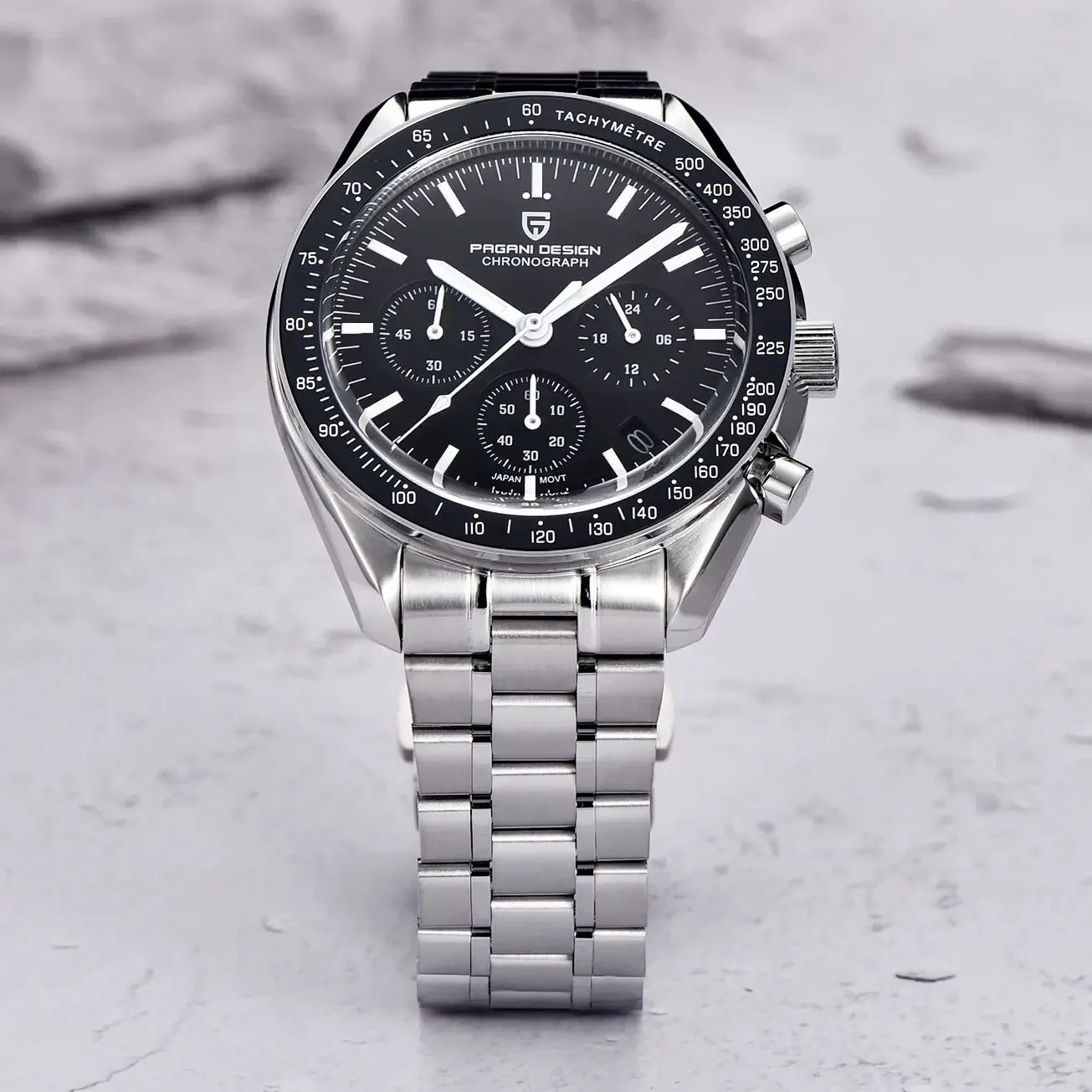 PAGANI DESIGN 2024 New Men's Watches Top Luxury Quartz Watch For Men Auto Date Speed Chronograph AR Sapphire Mirror Wrist watch - Evallys.com