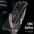 Carbon Fiber Lens Protection Phone Case for iPhone 14 Plus 12 13 Pro Max Mini Compatible with MagSafe Metal Bumpers Cover - Evallys.com
