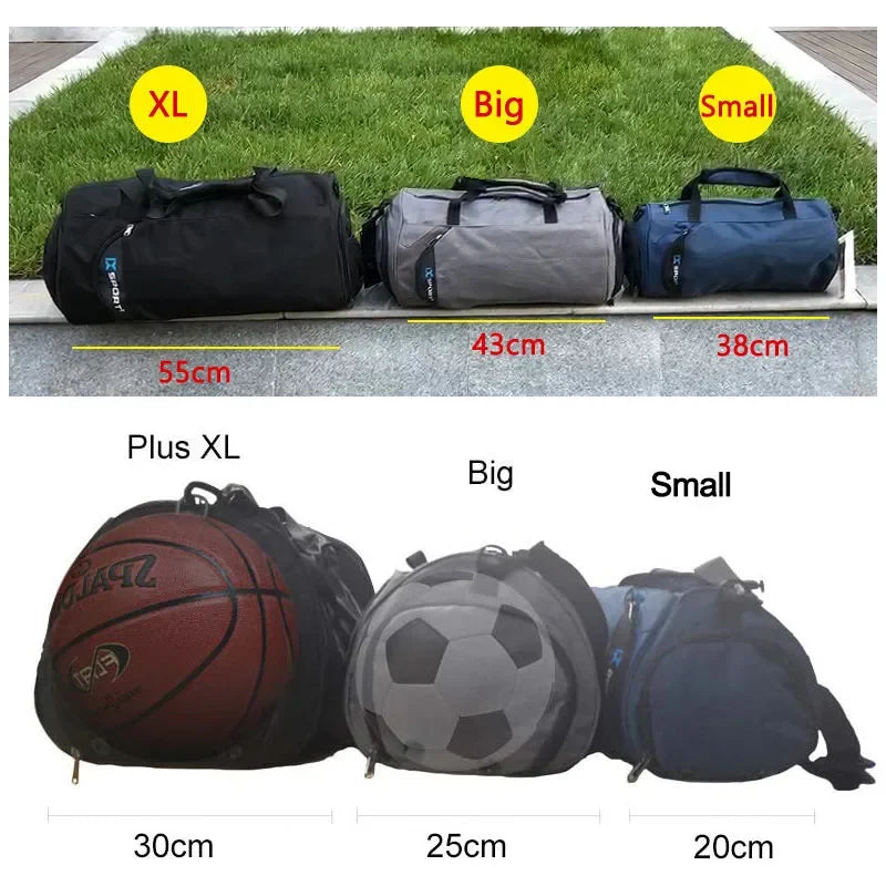 Men’s Travel Duffel Bag – Gym, Fitness, Wet/Dry, Shoe Compartment - Evallys.com