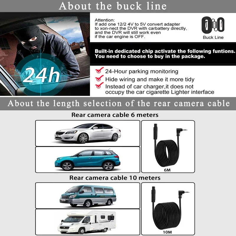 11.26" 4K 2160P Car Dvr Carplay Android Auto Dash Cam GPS WIFI BT FM Stream Rear View Mirror Dashcam Dvrs Camera Drive Recorder - Evallys.com