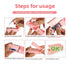 Steps for usage of Mini Heat Bag Sealing Machine Package Sealer demonstrating battery installation and closure.