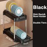 Kitchen Pull Out Dish Racks With Drainboard Drawer Storage Sliding Mesh Cabinet Basket for Accessorie Pull Out Cabinet Organizer