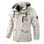 Fashion Men's Casual Windbreaker Jackets Hooded Jacket Man Waterproof Outdoor Soft Shell Winter Coat Clothing Warm Fleece Thick - Evallys.com